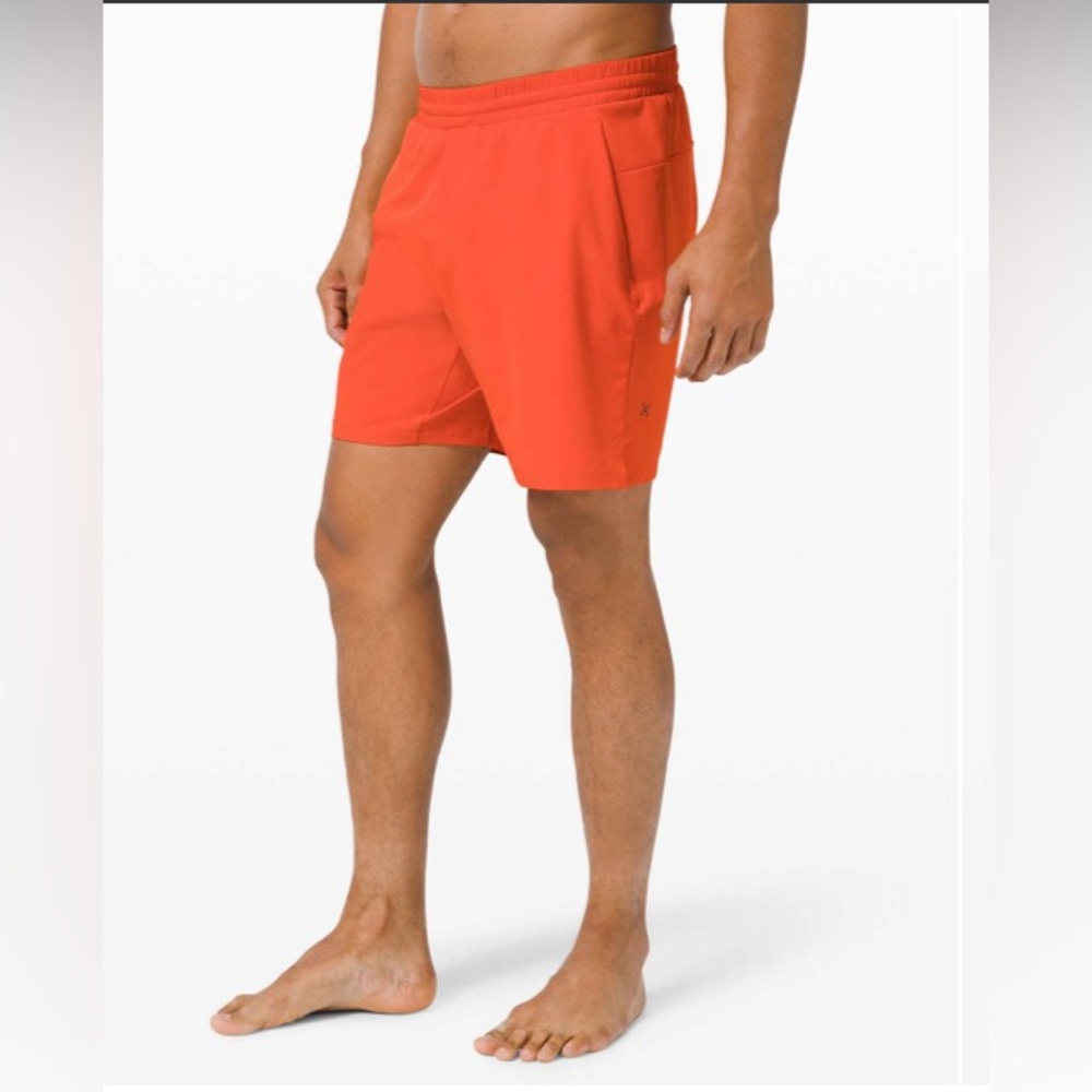 Lululemon Channel Cross Swim Short *7"
Brick Sz Small